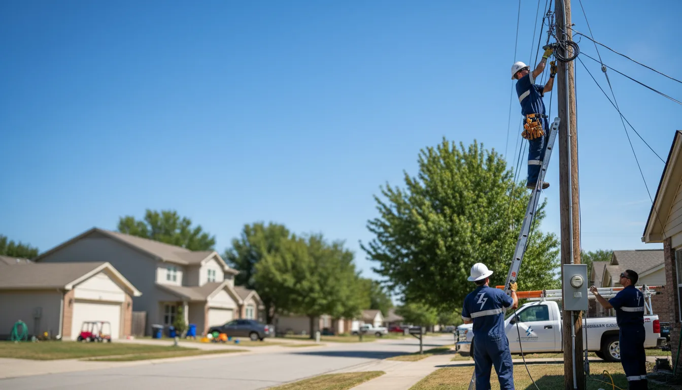 Residential electrician providing installation services in Diamond, MO